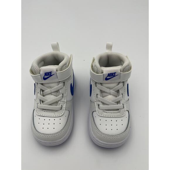 Nike Court Borough Mid 2 - Summit White/Hyper Royal - Size 6c - NIB - Picture 3 of 7